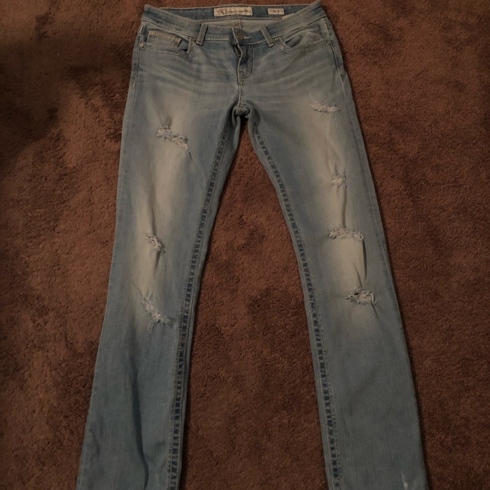 BKE LIGHT NAVY DENIM JEANS
